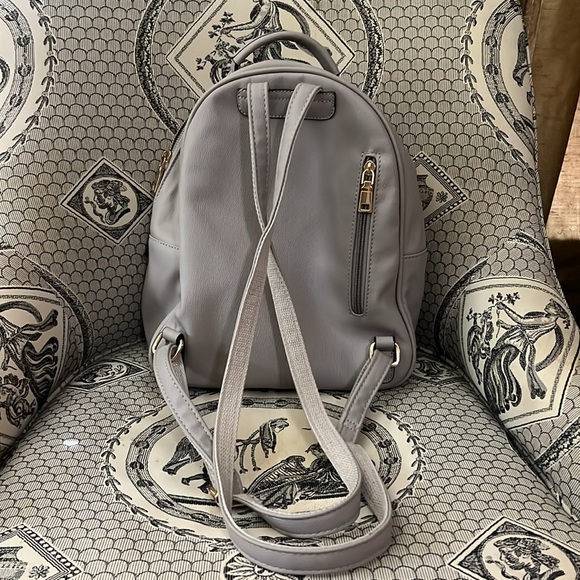 Grey Quilted Backpack - Picture 3 of 5